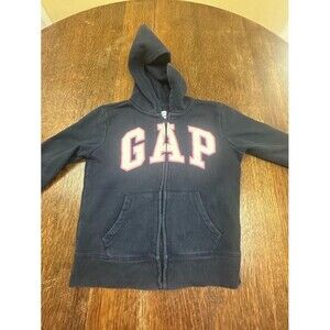 Gap Kids Girls Logo hoodie Sweatshirt NAVY PINK SIZE M -8